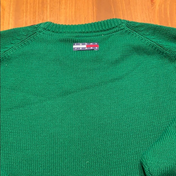 Tommy Hilfiger Jeans Vintage Green Knit Sweater - Picture 6 of 6